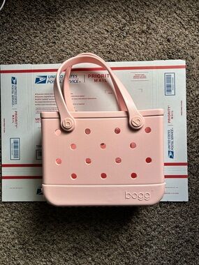 BOGG BAG Pink Small Tote with Perforated Dots